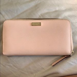 Kate Spade Baby Pink Leather Wallet
